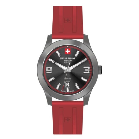 Reloj Swiss Alpine Military Combat Pro 7056.1876 para hombre Rojo