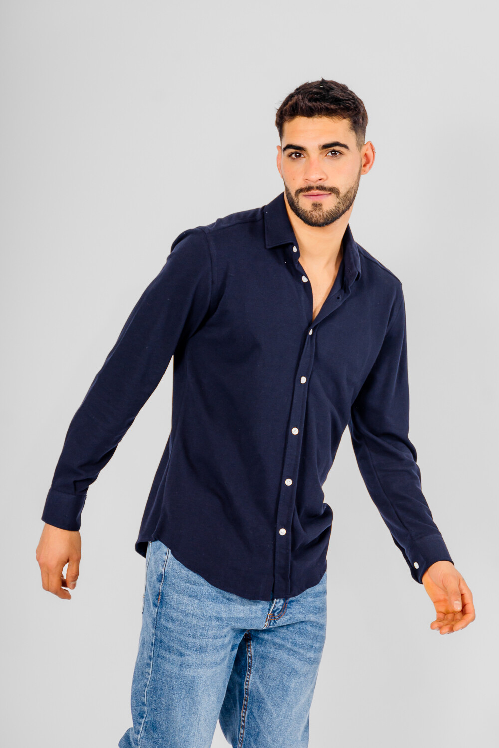 Camisa Fau Azul Marino