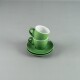 Taza de Café 90ml c/ Plato 11,5 cm Verde Choosing Taza de Café 90ml c/ Plato 11,5 cm Verde Choosing