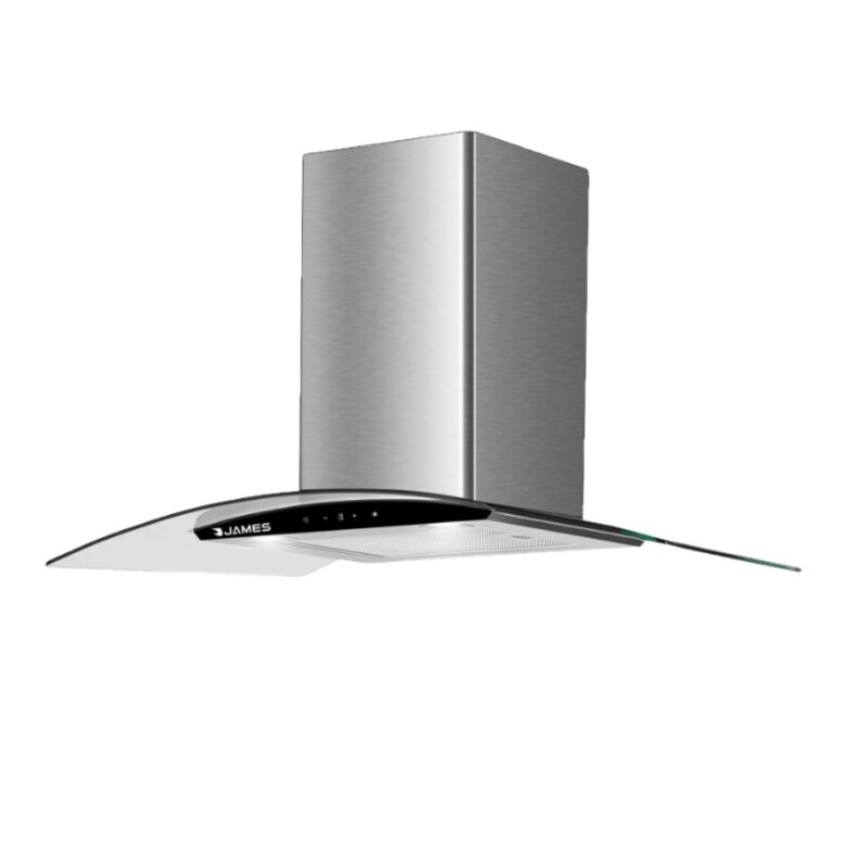 Campana Extractora James 90cm Vidrio Inox Línea Curva - Ltc Campana Extractora James 90cm Vidrio Inox Línea Curva - Ltc