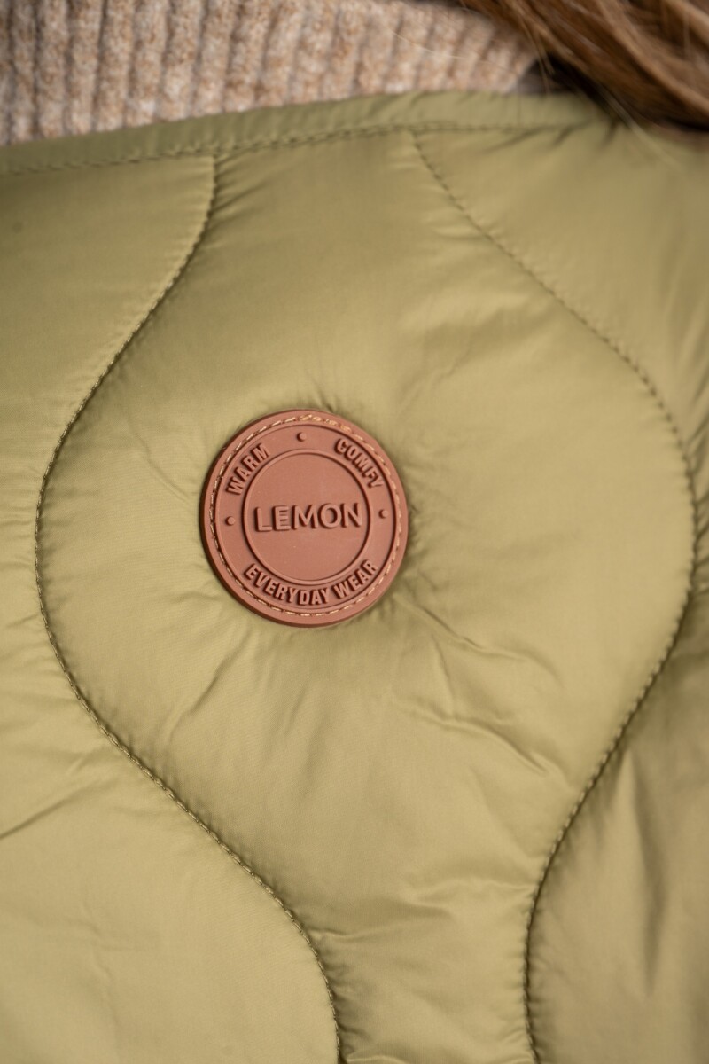 Chaleco Capitoneado Reversible Oliva