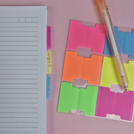 Notas adhesivas neon Multicolor