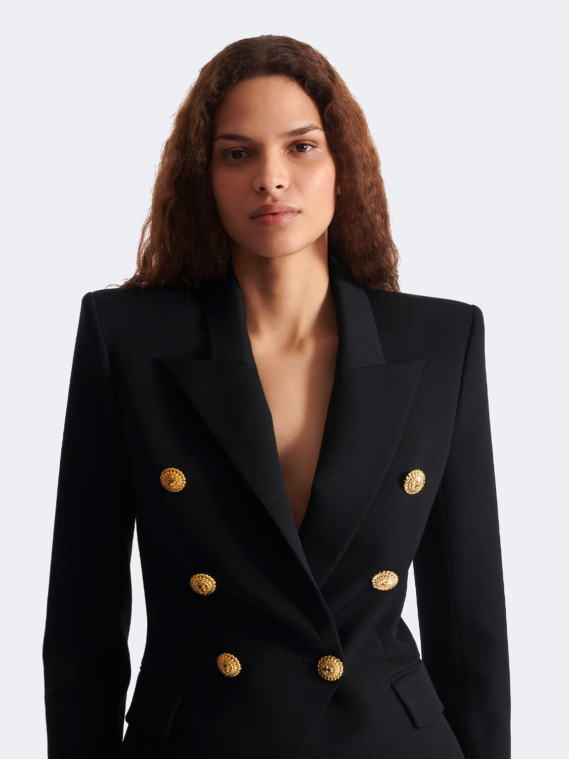 BALMAIN - BLAZER FITTED JACKET 6-BUTTON Negro