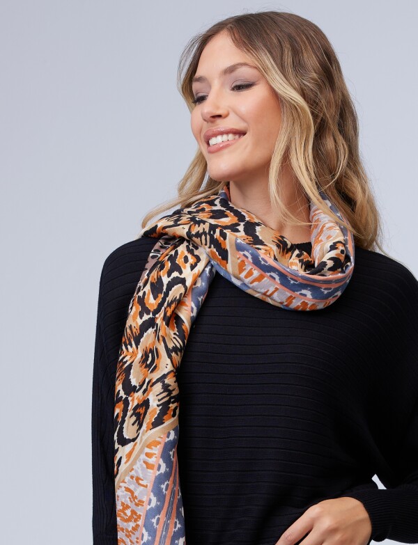 Pashmina Print MULTI/ANARANJADO