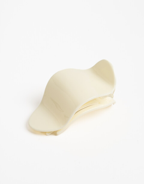 Broche Básicos Broche Acrílico Wavy - Blanco Crudo