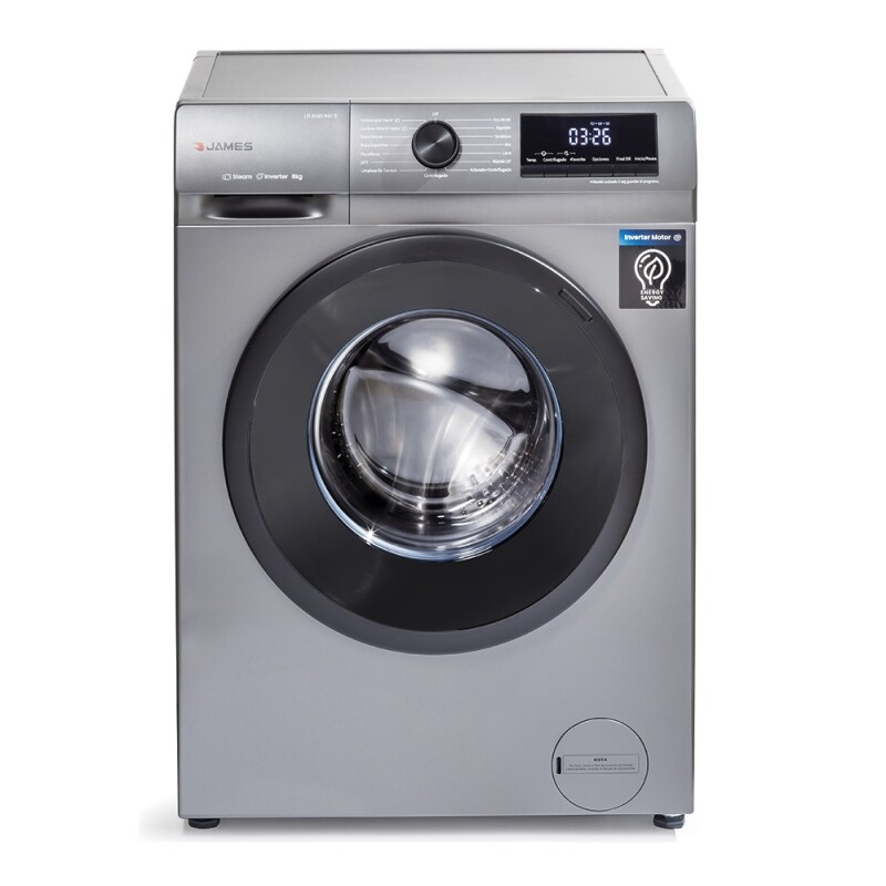 Lavarropas James Inverter Lr 8140 Inv Inv S 8kg Silver Lavarropas James Inverter Lr 8140 Inv Inv S 8kg Silver