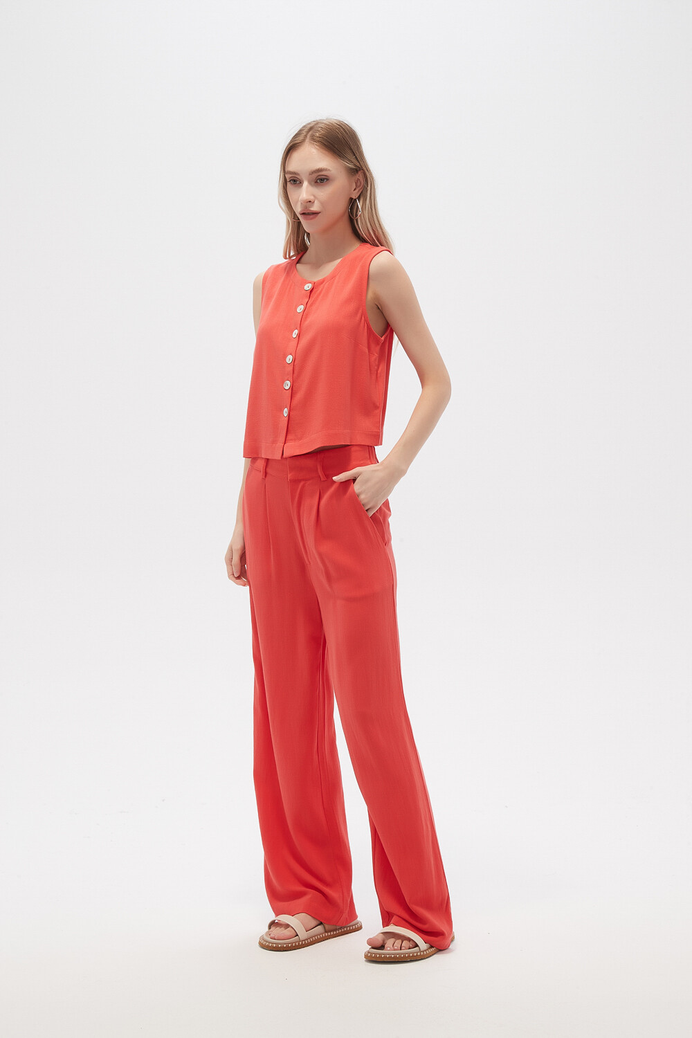 Pantalon Zinia Rojo