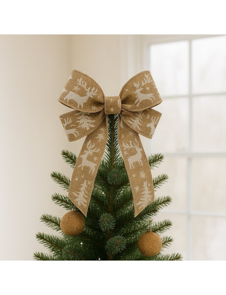 CINTA NAVIDEÑA RUSTICA IMPRESA 6CM X 2.7 MT. CINTA NAVIDEÑA RUSTICA IMPRESA 6CM X 2.7 MT.