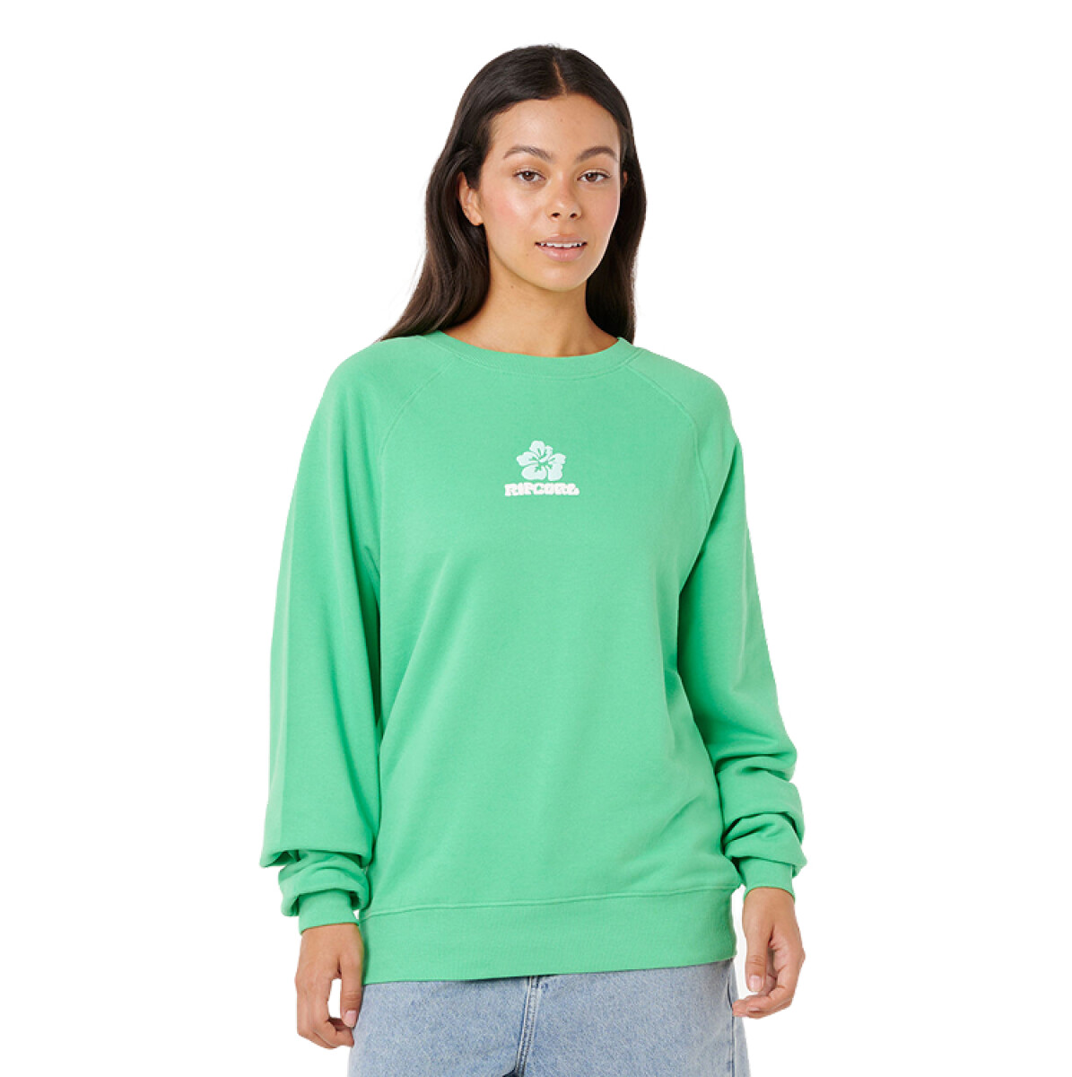 Buzo Rip Curl Luxe Surf Raglan Relaxed - Verde 