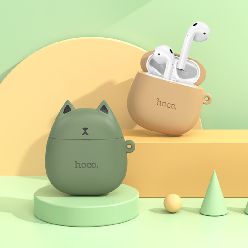 Auriculares In-ear Inalámbricos True Wireless Forma Gato Diseño Gato Caramelo
