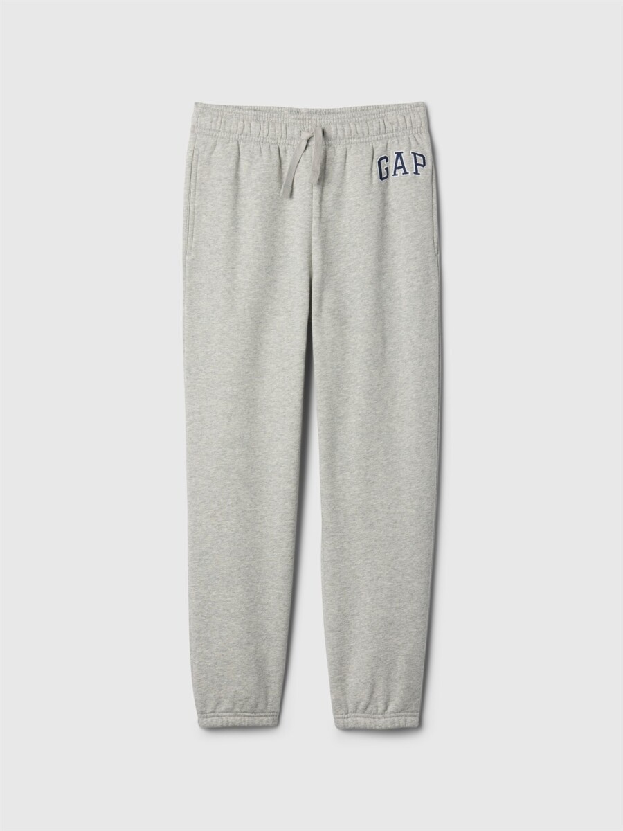 Pantalón Deportivo Logo Gap Niño - Light Heather Grey 