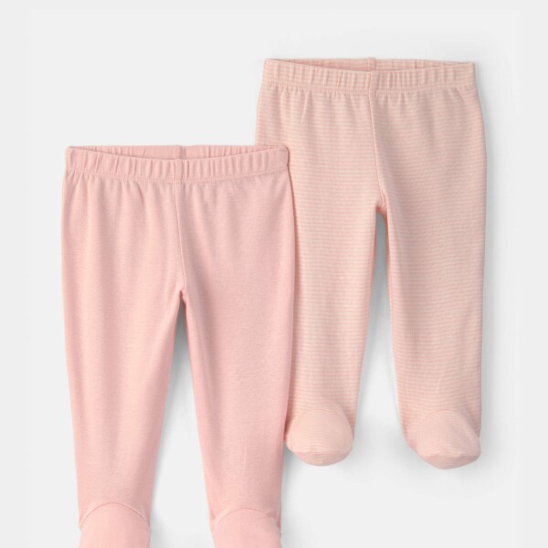Set de Peleles Algodón Carters x2 RN Rosa