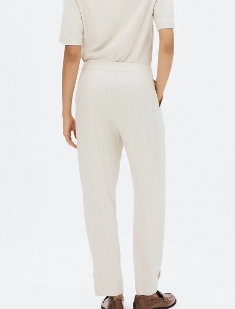 PANTALÓN DE LINO BLANCO