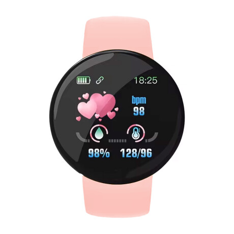 SmartWatch Unisex Bluetooth Alarma Deporte Música Rosa