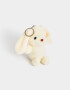 Llavero Peluche Llavero Y Charm De Conejito - Blanco Crudo
