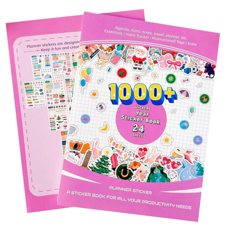 Cuaderno De Stickers 1000 Unidades 24 Hojas Pegotin Cuaderno De Stickers 1000 Unidades 24 Hojas Pegotin
