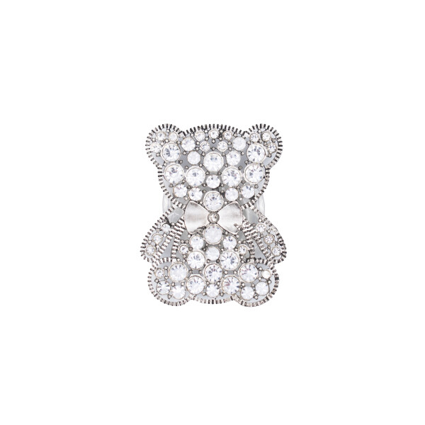 Anillo soporte para celular con brillos diseño oso plateado Anillo Soporte Para Celular Con Brillos Diseño Oso Plateado