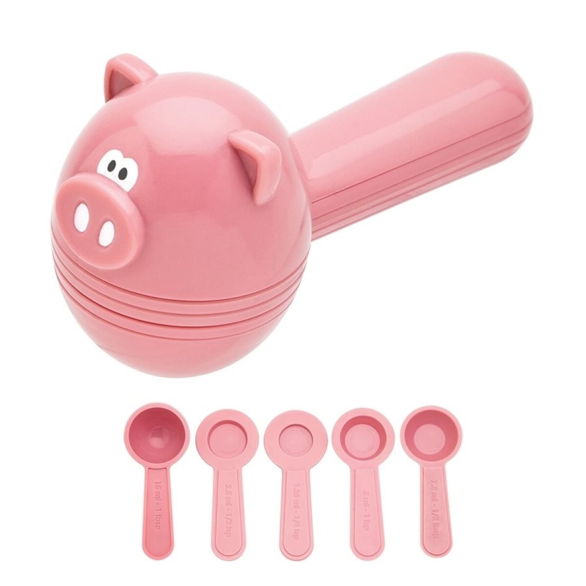 SET X5 PZAS CUCHARAS MEDIDORAS CHANCHO JOIE 