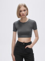 Remera Hazakura Gris Oscuro