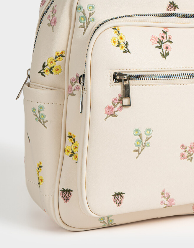 Mochilas Urbanas Mochila Estampa Flores - Estampado Flores