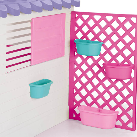 Casita Para Niños Europea C/Cerco 107x140x127 Rosa