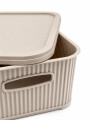 CAJA ORGANIZADORA C/ TAPA BEIGE
