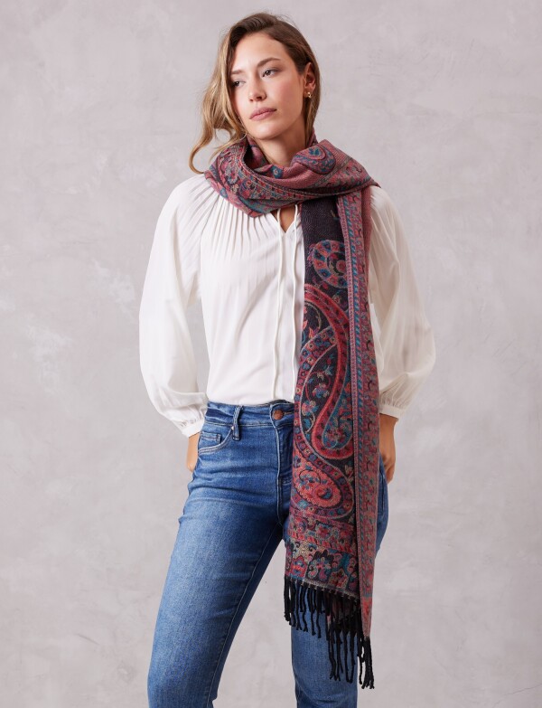 Bufandon Arabescos NEGRO/MULTI