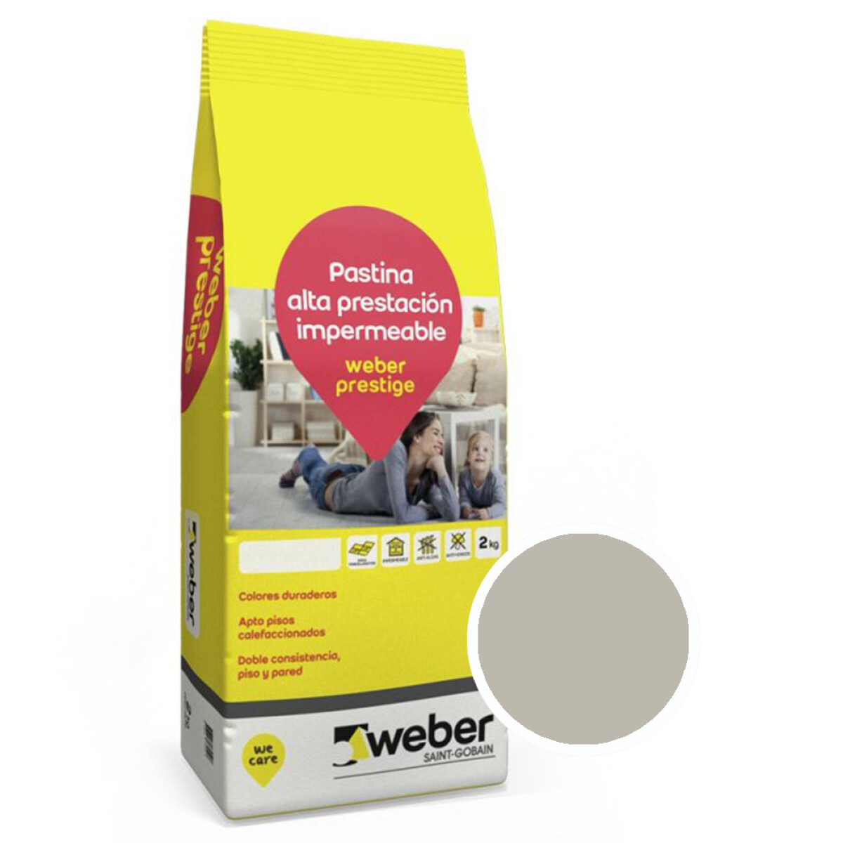 Pastina Weber Prestige Color Niebla X 2 Kg. 
