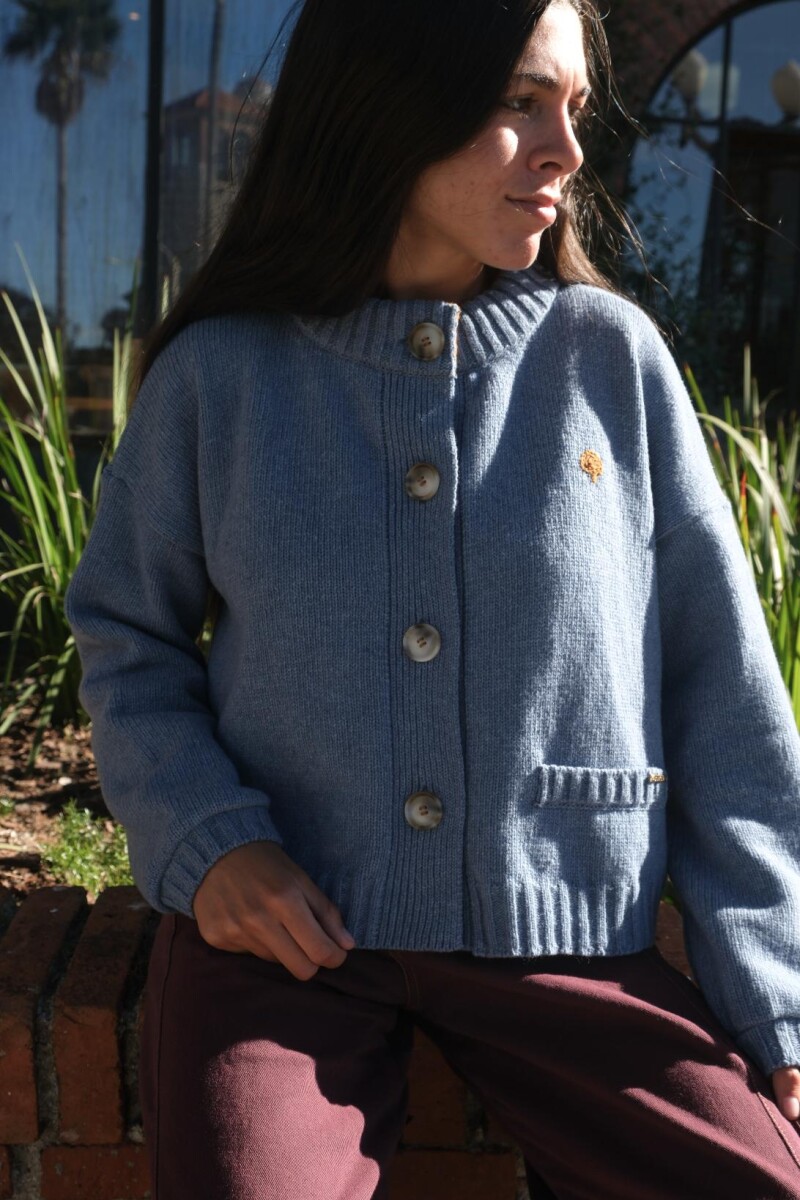 Cardigan Terro Pick Celeste