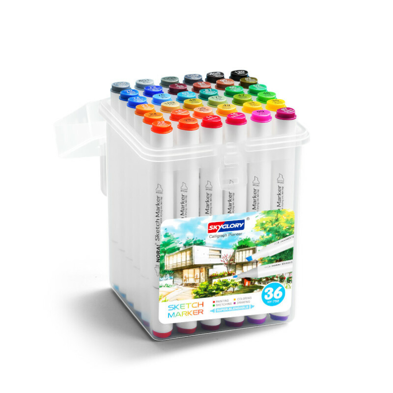 Sketch Markers Doble pta SkyGlory x 36 unis Sketch Markers Doble Pta Skyglory X 36 Unis