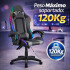Silla Gamer Con Luces Led Rgb Ergonómica Y Reclinable 120kg GRIS