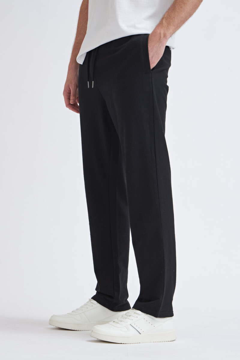 Pantalón deportivo recto Negro