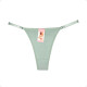 Tanga Colaless Ajustable De Encaje Trasero Verde