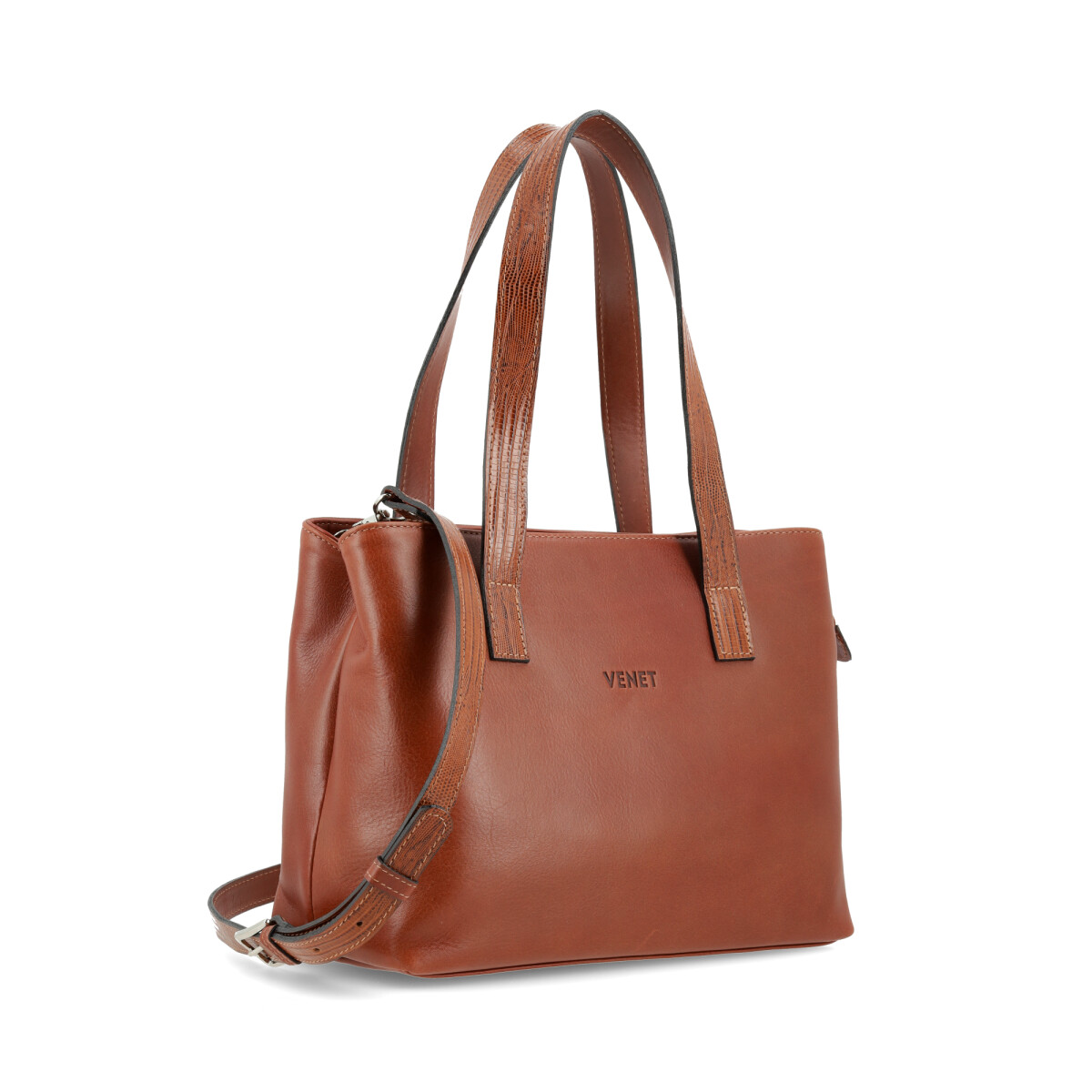 CARTERAS VENET - CUERO CABRÉ - MARRON 