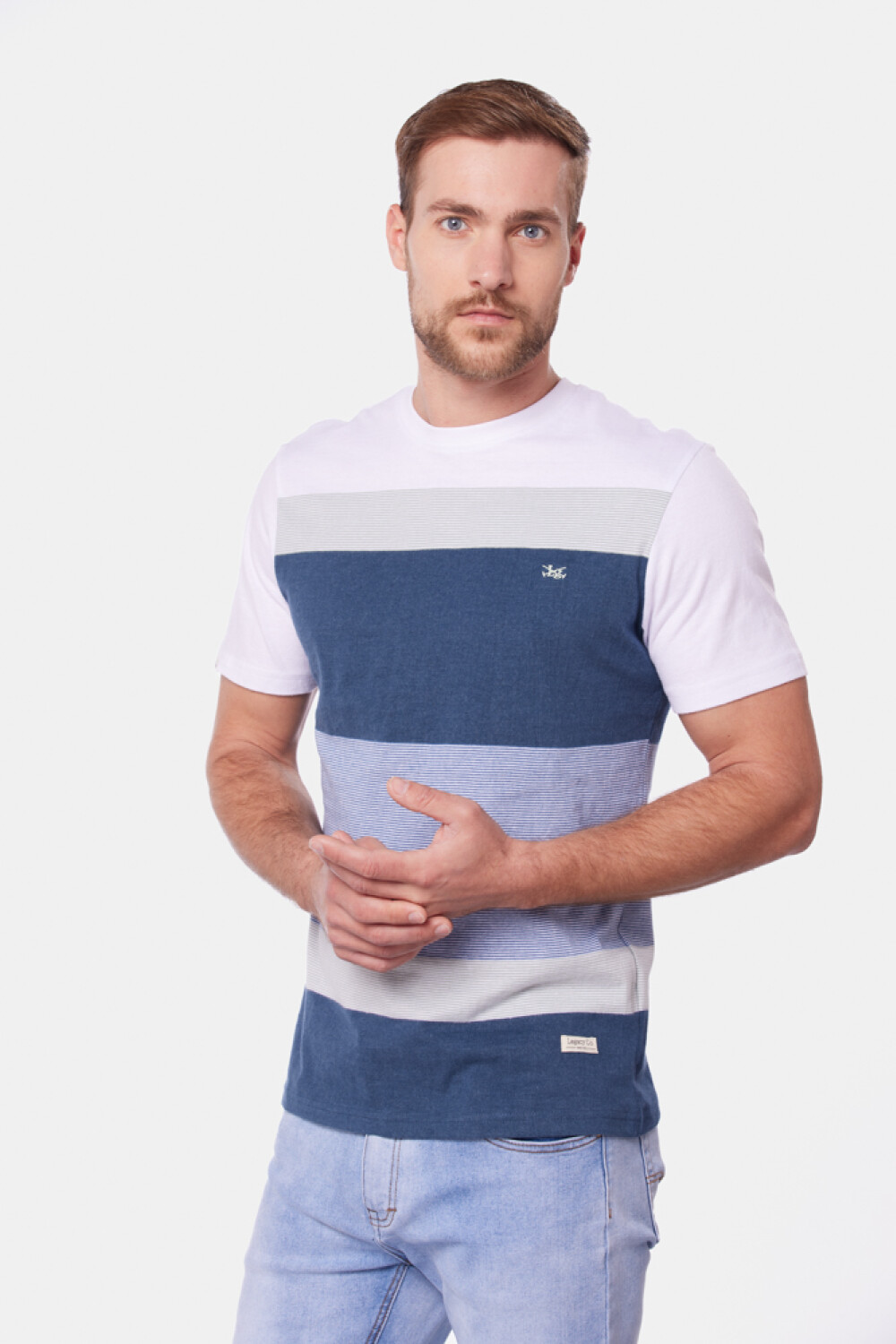 REMERA RAYADA Marino