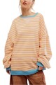 CAMISETA STRIPED CREW Natural