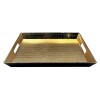 Bandeja Rectangular Metalizada con Asas N/a