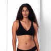 Vedetina Cata – Algodón suave con frunces, sexy y divertida Negro