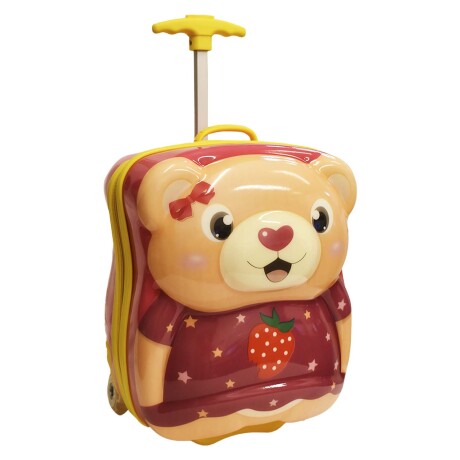 Valija Infantil Rígida Mochila Maleta Pequeña Escuela Viaje Rojo