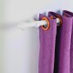 Barrote cortina de metal 2 m + 2 Soportes BLANCO