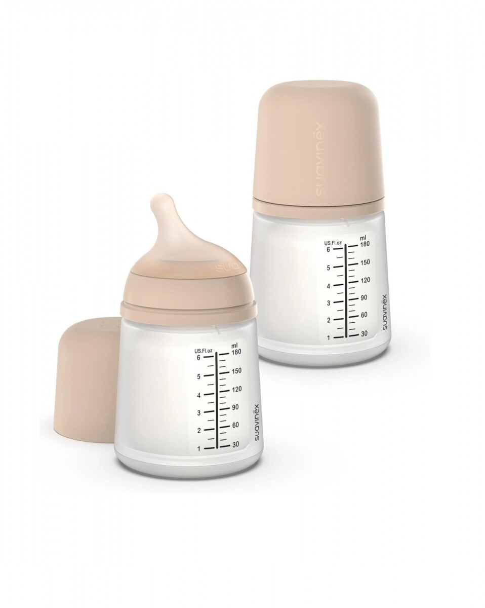 set x2 biberones zero 180ML suavinex 