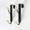 ORGANIZADOR METAL NEGRO C/2GANCHOS 17CM Unica
