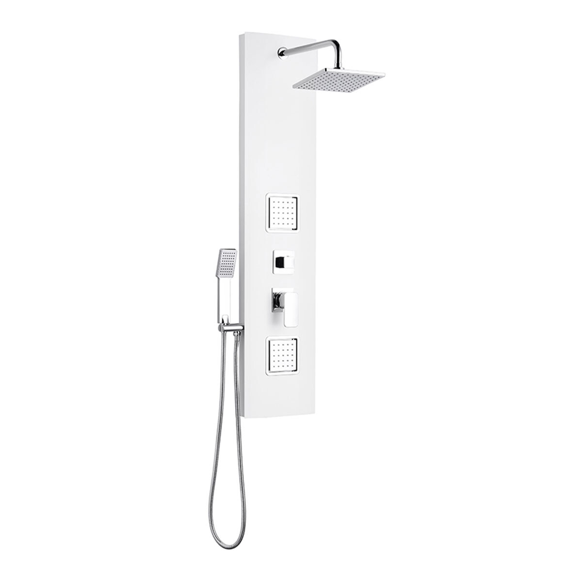 Panel Hidromasaje Blanco 4 Jets Con Teléfono 