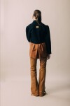 Blazer Office Lana Negro Y Camel