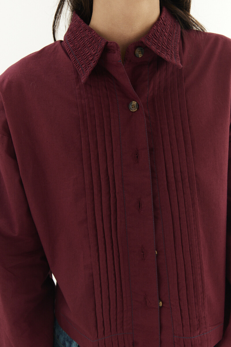 Camisa Smok Violeta