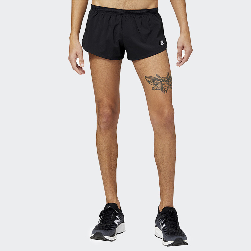 Short New Balance Accelerate 3 Inch Split Negro