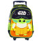 Mochila Disney Carro Baby Yoda Azul - Verde Fluo