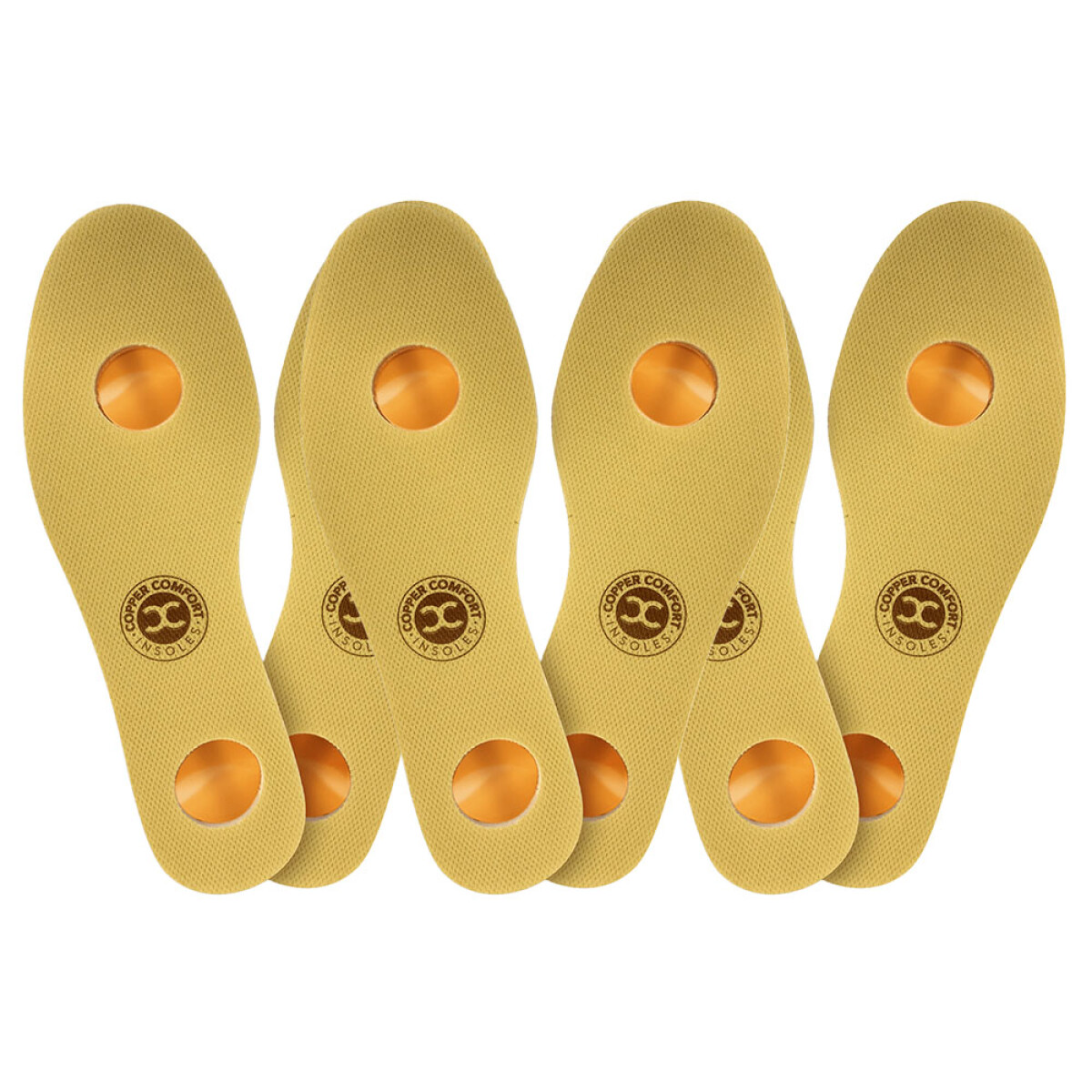 Plantillas de triple capa con cobre - Copper Comfort - 3 x 2 