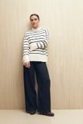 SWEATER JUSTINE Blanco/Azul
