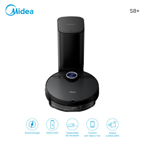 Aspiradora Robot Midea Negra S8P
